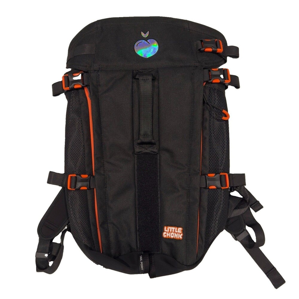 Little Chonk Dog Backpack Carrier Black Orange Size Medium Maxine Pet Bag